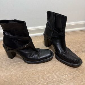 Stephane Kelian Black Heeled Boots